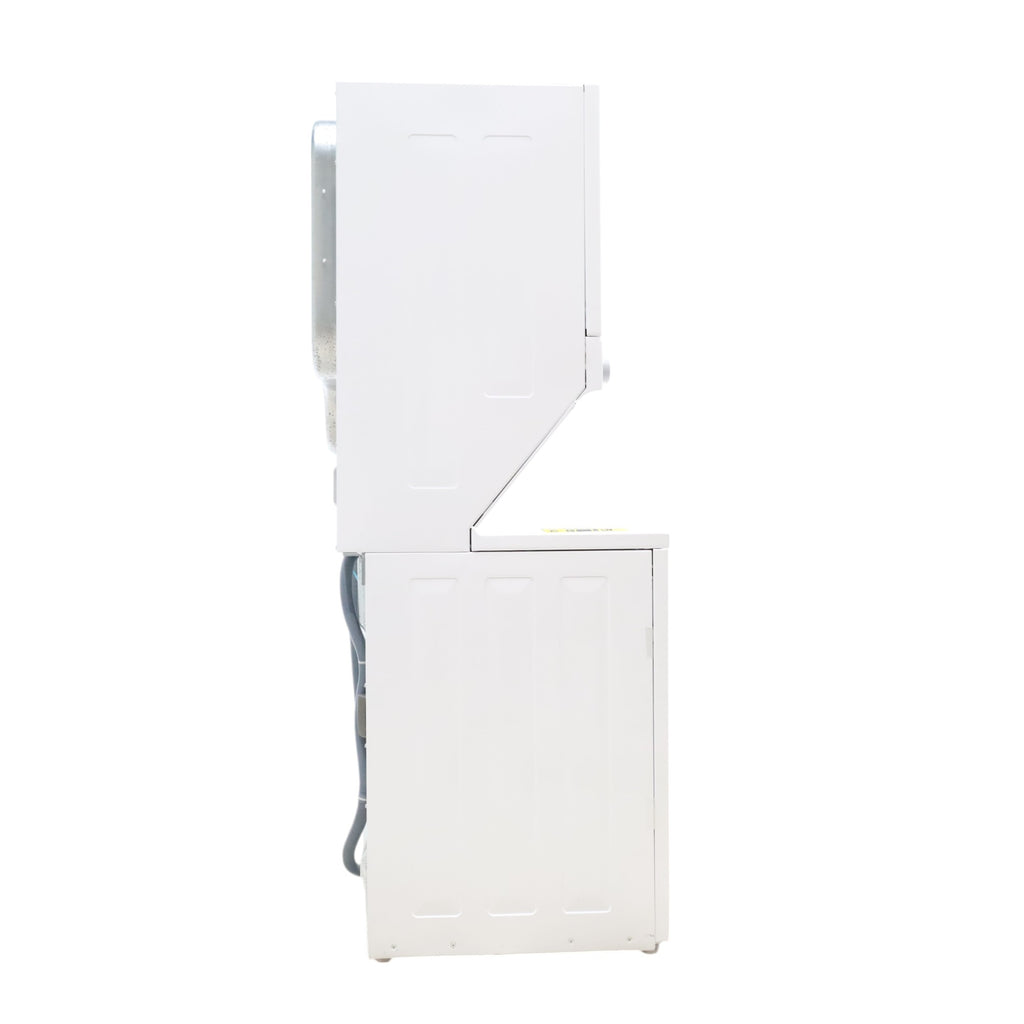 Frigidaire Stacked Laundry Center with 3.9 cu ft Capacity Washer and 5.6 cu ft Electric Dryer with Maxfill Option FLCE7522AW - Scratch & Dent - Minor