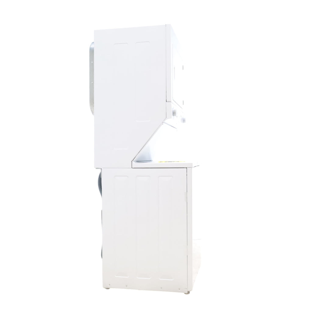 Frigidaire Stacked Laundry Center with 3.9 cu ft Capacity Washer and 5.6 cu ft Electric Dryer with Maxfill Option FLCE7522AW - Scratch & Dent - Minor