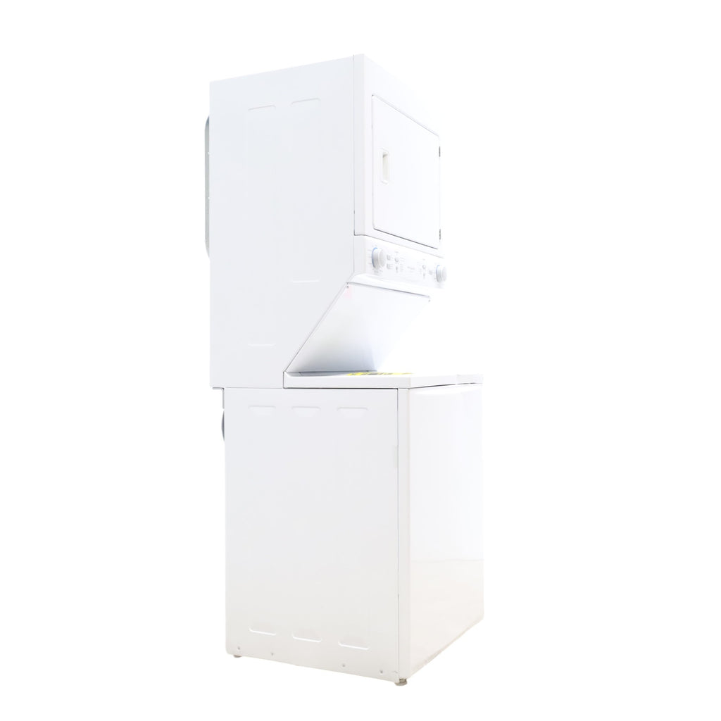 Frigidaire Stacked Laundry Center with 3.9 cu ft Capacity Washer and 5.6 cu ft Electric Dryer with Maxfill Option FLCE7522AW - Scratch & Dent - Minor