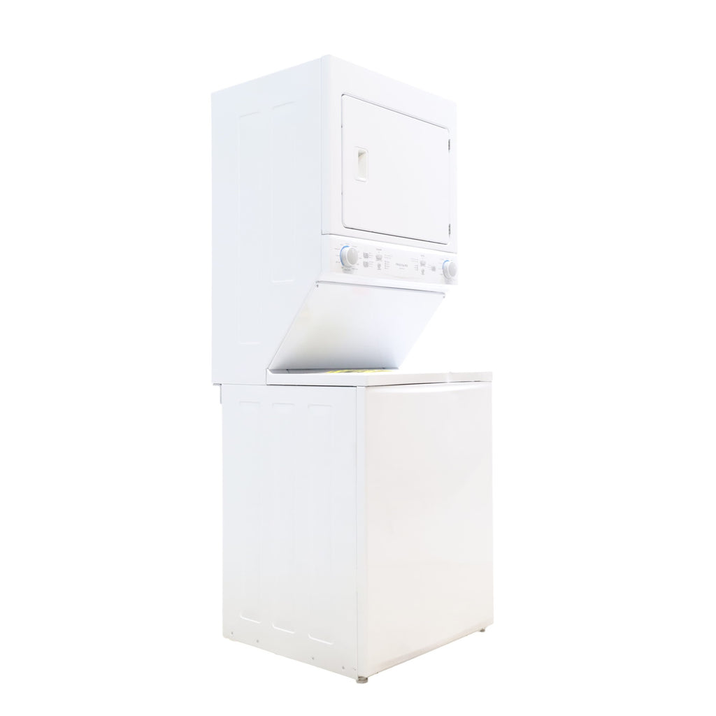 Frigidaire Stacked Laundry Center with 3.9 cu ft Capacity Washer and 5.6 cu ft Electric Dryer with Maxfill Option FLCE7522AW - Scratch & Dent - Minor