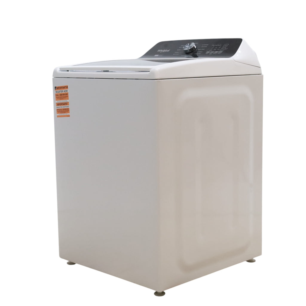 Pictures of White Whirlpool 4.7 - 4.8 cu ft Capacity Top-Load Washer with 2 in 1 Removable Agitator - Open Box - Neu Appliance Outlet - Discount Appliance Outlet in Austin, Tx
