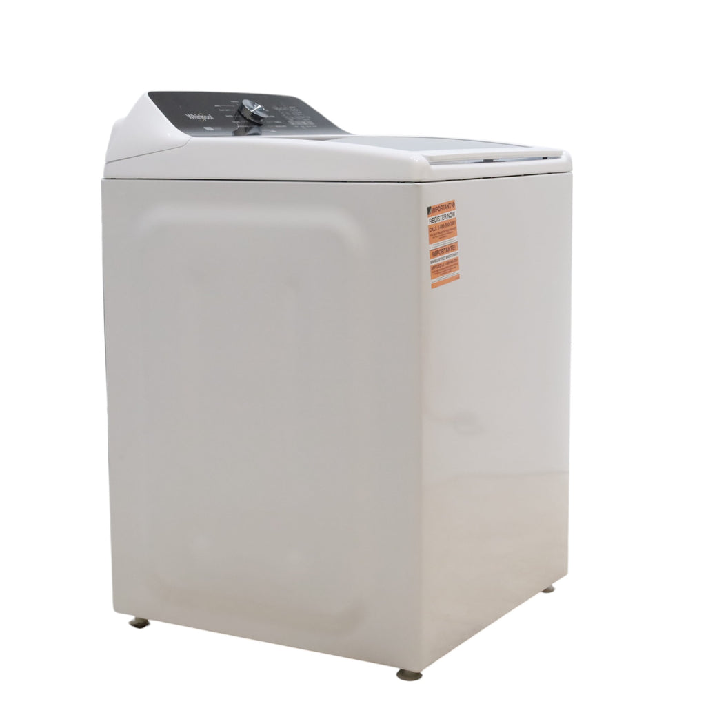 White Whirlpool 4.7 - 4.8 cu ft Capacity Top-Load Washer with 2 in 1 Removable Agitator - Open Box
