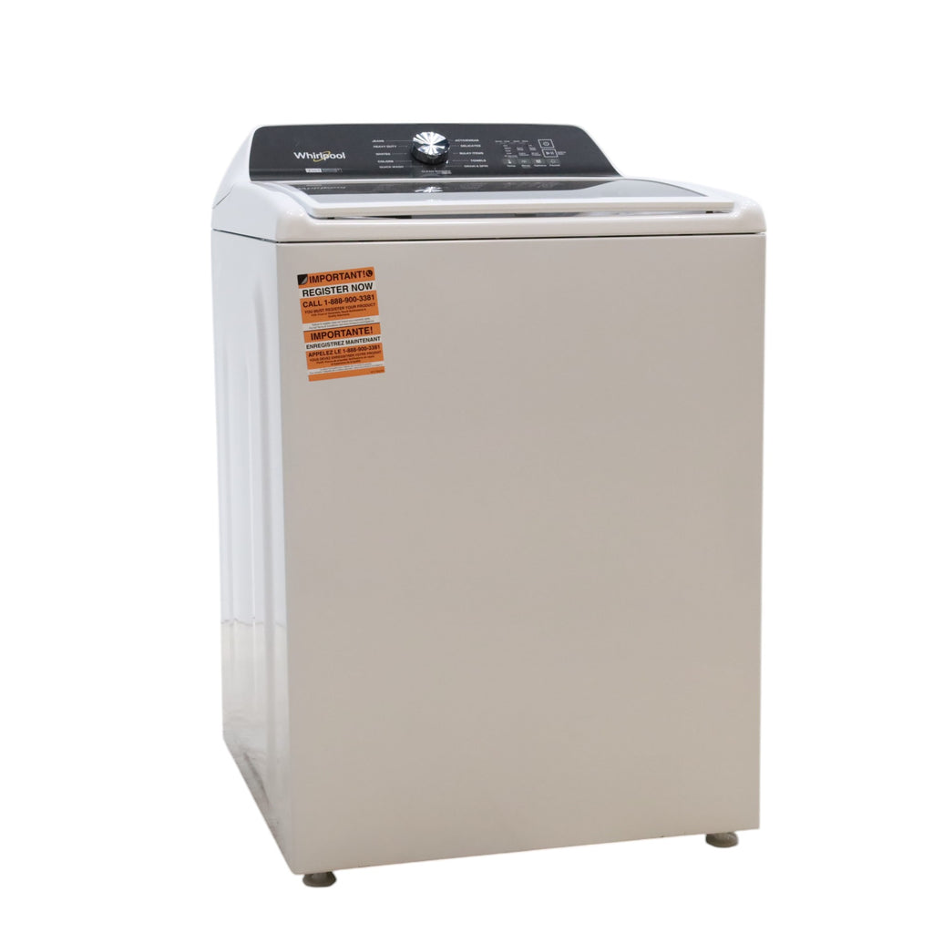 White Whirlpool 4.7 - 4.8 cu ft Capacity Top-Load Washer with 2 in 1 Removable Agitator - Open Box