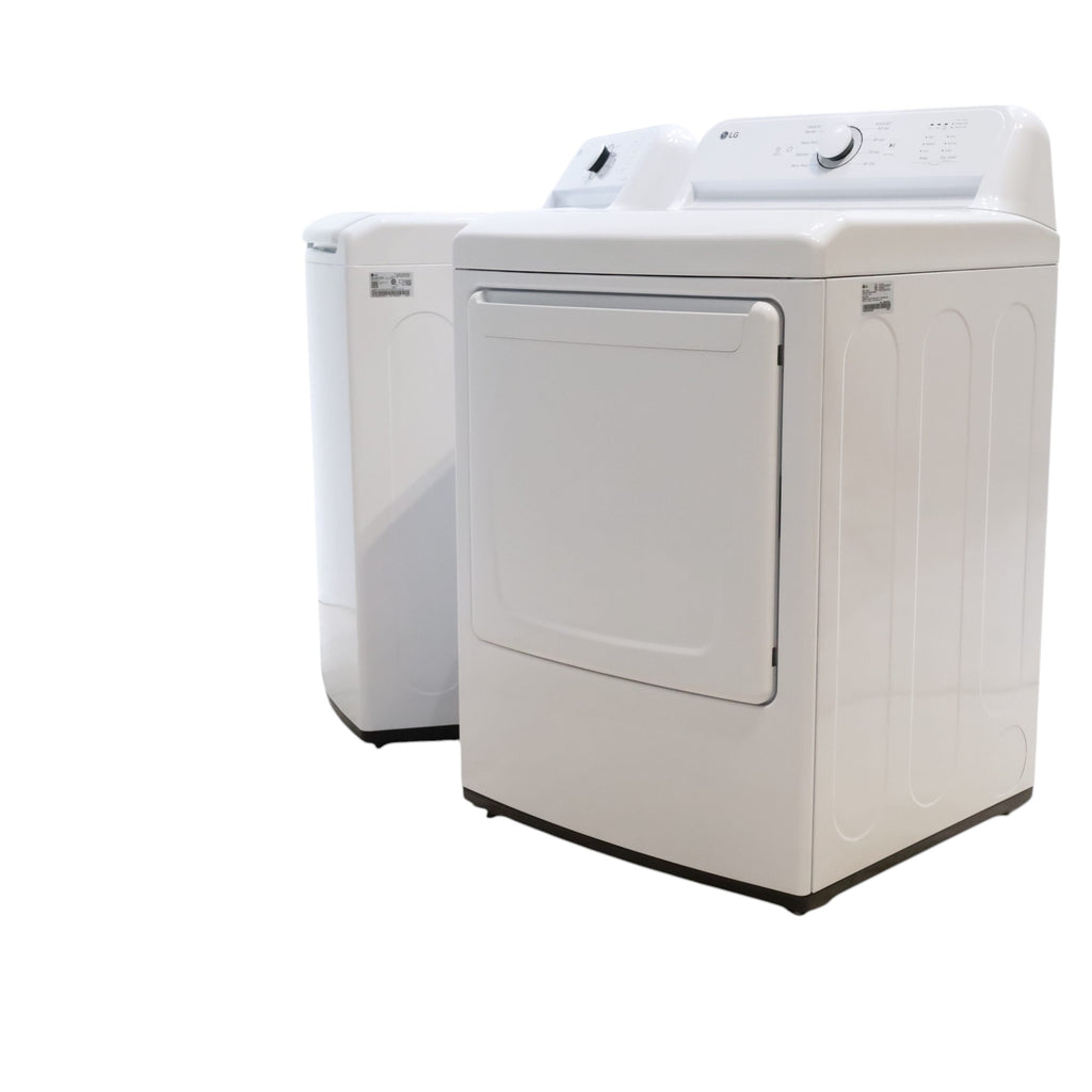 Pictures of ENERGY STAR LG 4.1 cu. ft. Top Load Washing Machine with 4-Way Agitator and ENERGY STAR LG 7.3 cu. ft. Gas Dryer with Smart Diagnosis - Open Box - Neu Appliance Outlet - Discount Appliance Outlet in Austin, Tx