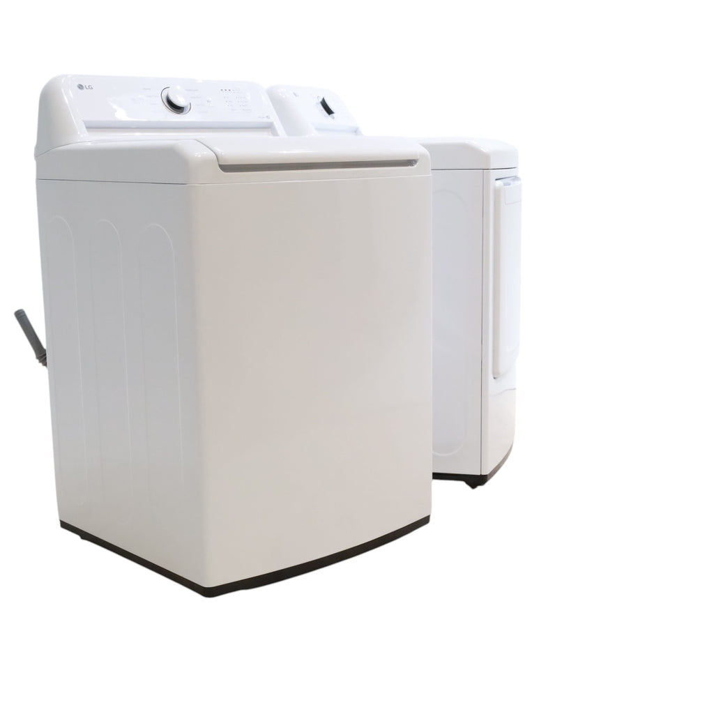 ENERGY STAR LG 4.1 cu. ft. Top Load Washing Machine with 4-Way Agitator and  ENERGY STAR LG 7.3 cu. ft. Gas Dryer with Smart Diagnosis - Open Box