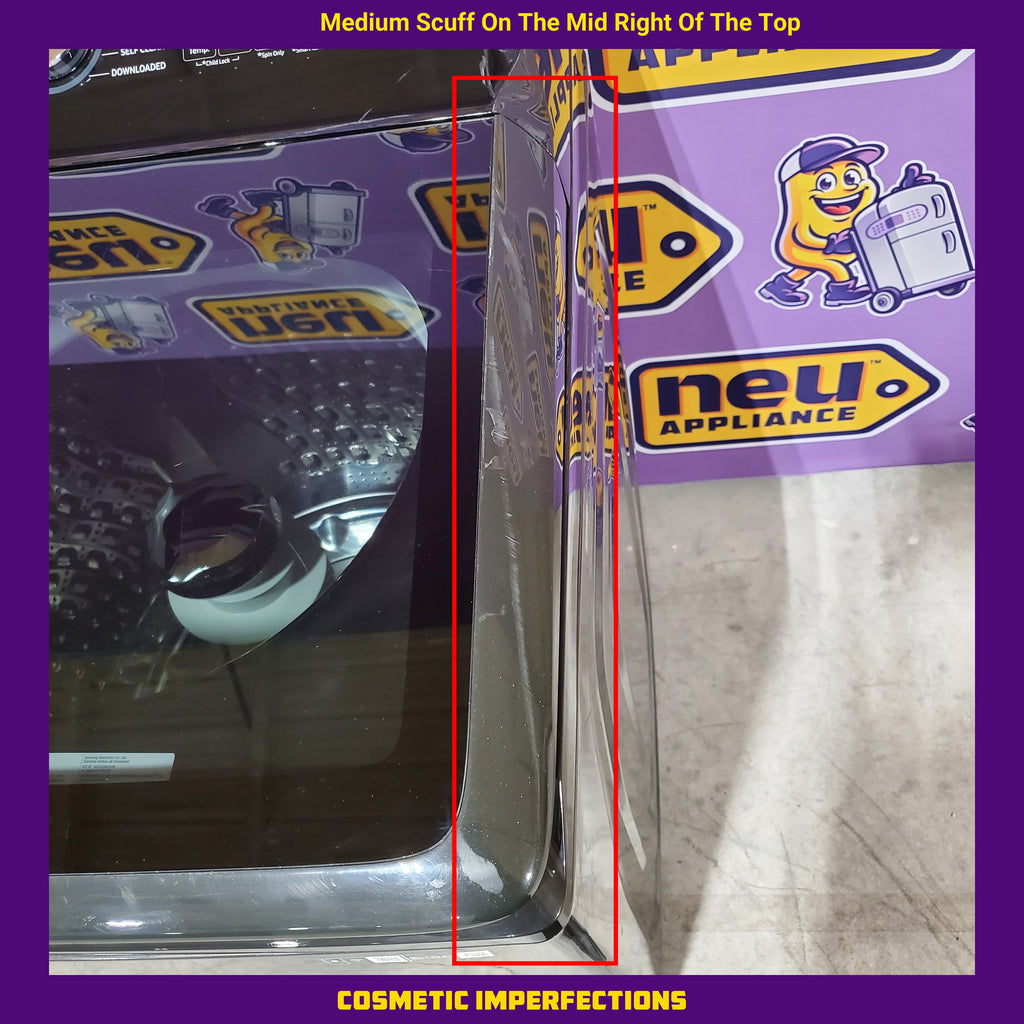 Pictures of Samsung 5.1 cu. ft. Smart Top Load Washer with ActiveWave™ Agitator and Super Speed Wash in Brushed Black 1CR0447 - WA51A5505AV - Certified Refurbished - Neu Appliance Outlet - Discount Appliance Outlet in Austin, Tx