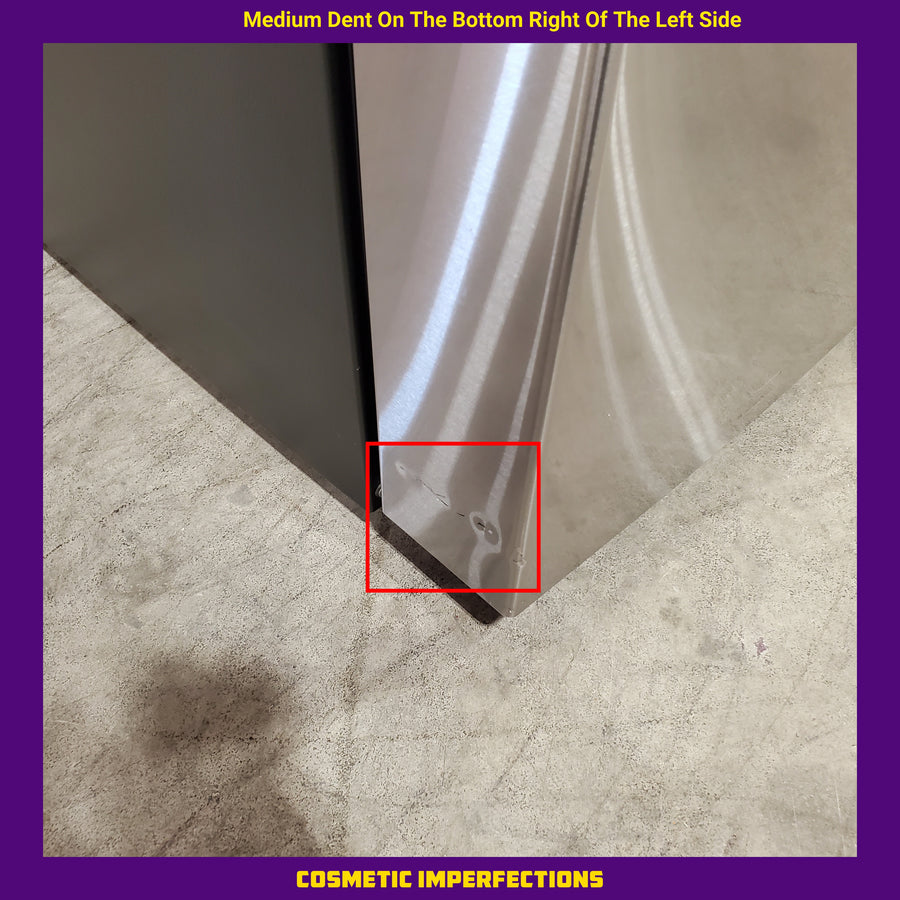 GE Profile 28.7 cu. ft. 4-Door French Door Refrigerator in Stainless Steel with Dual-Dispense Autofill Pitcher 22136SD342 - PGE29BYTFS - Scratch & Dent (Moderate)