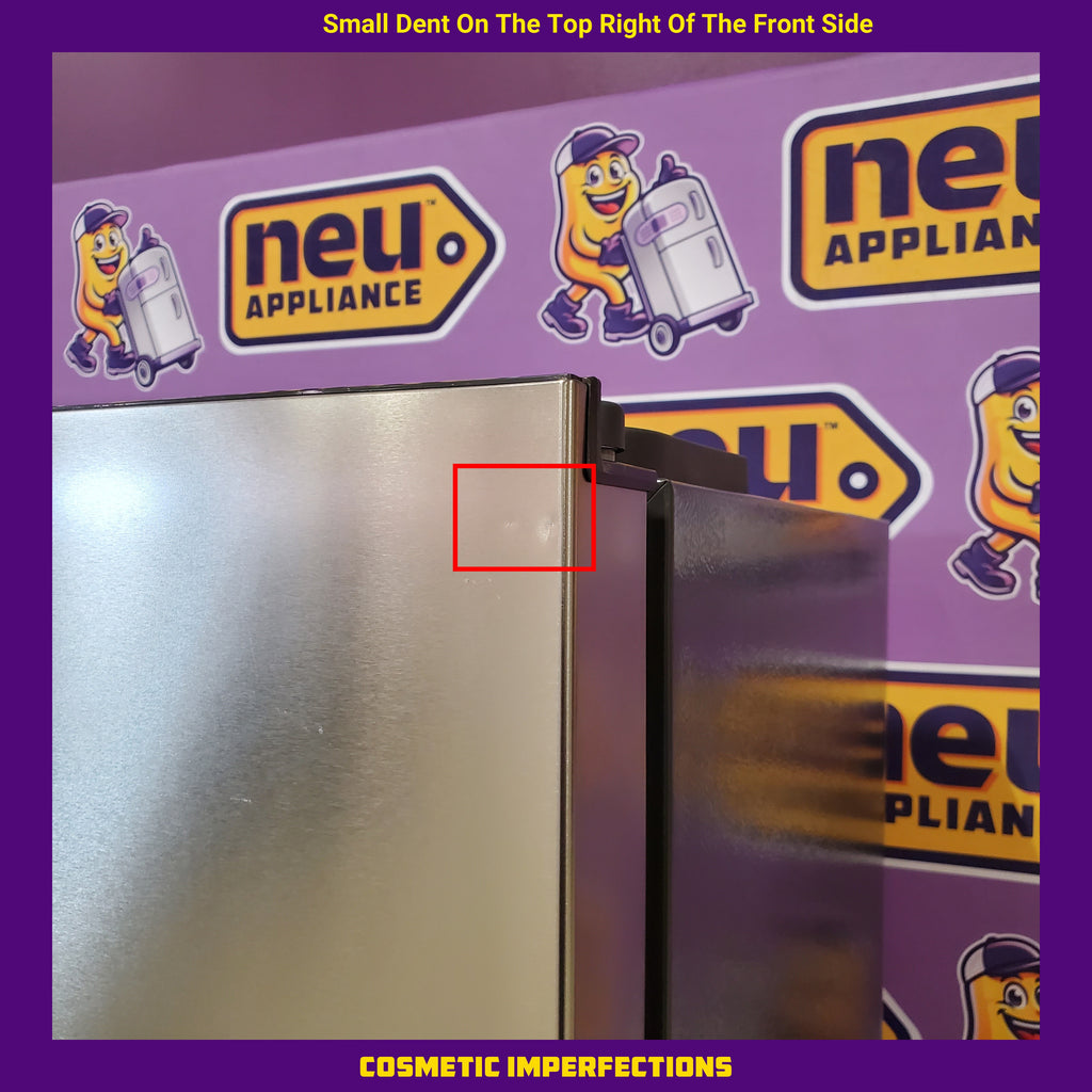 Pictures of Frigidaire 21 Cu. Ft. 36" Counter-Depth Side-by-Side Refrigerator in Fingerprint-Resistant Stainless Steel FRSG2115AV - Scratch & Dent (Minor) - Neu Appliance Outlet - Discount Appliance Outlet in Austin, Tx