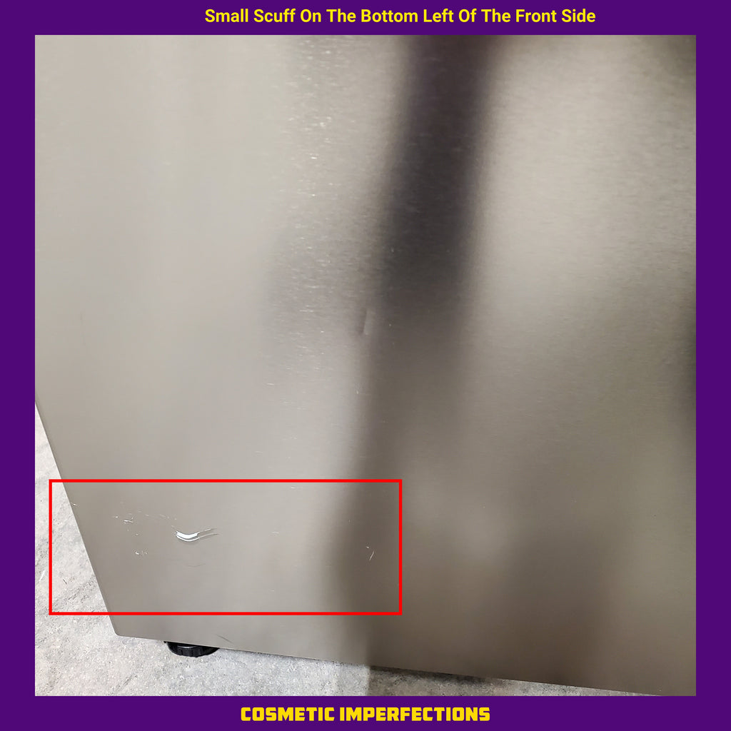 Pictures of Frigidaire 21 Cu. Ft. Counter-Depth Side-by-Side Refrigerator in Fingerprint-Resistant Stainless Steel - 3SD430 - FRSG2115AV - Scratch & Dent (Moderate) - Neu Appliance Outlet - Discount Appliance Outlet in Austin, Tx