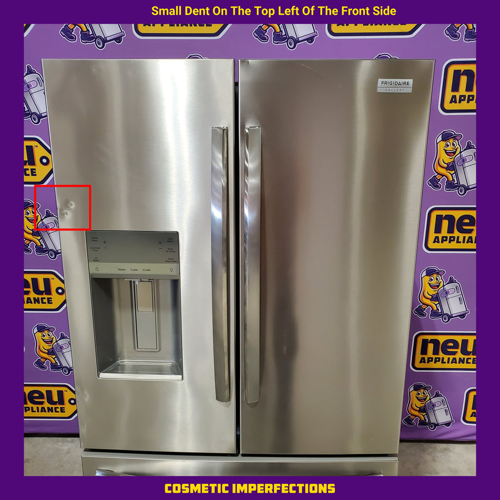 Pictures of Frigidaire 27.8-cu ft French Door Refrigerator with Dual Ice Maker (Fingerprint Resistant Stainless Steel) ENERGY STAR GRFS2853AF - Scratch & Dent (Moderate) - Neu Appliance Outlet - Discount Appliance Outlet in Austin, Tx
