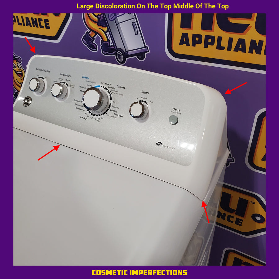 GE 4.5 cu. ft. Capacity Washer with Stainless Steel Basket in White GTW465ASNWW - Certified Refurbished and GE White Electric 7.2 Cu. Ft. Dryer with Aluminized Alloy Drum 16260 - GTD45EASJWS - Certified Refurbished