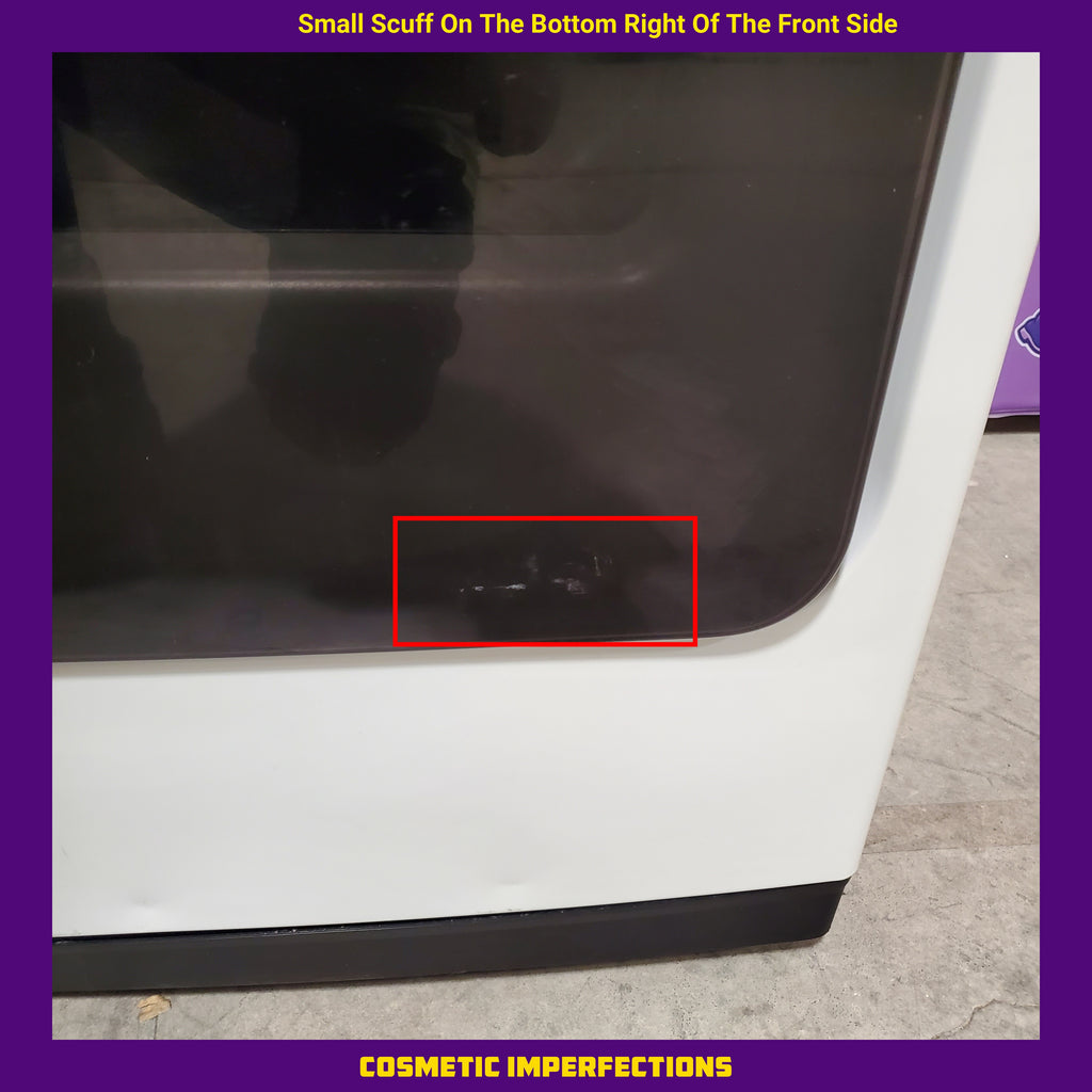 Pictures of Samsung Extra Large Steam Cycle Vented Electric Dryer Energy Star Certified in Ivory 1CR02123 - DVE55A7300E - Scratch & Dent (Moderate) - Neu Appliance Outlet - Discount Appliance Outlet in Austin, Tx