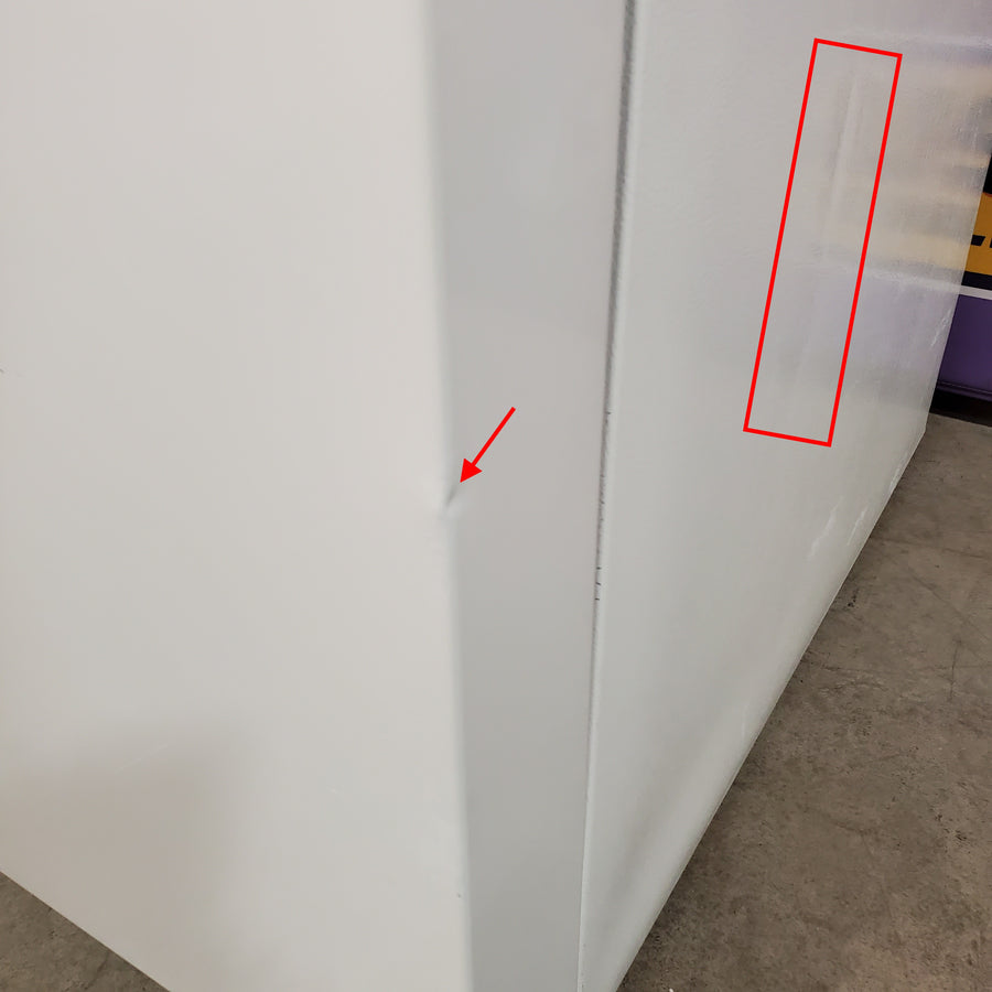 Frigidaire 25.6 cu. ft. Side by Side Refrigerator in White with Exterior Ice and Water Dispenser FRSS2623AW - Scratch & Dent (Minor)