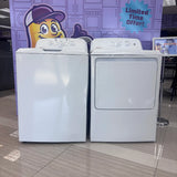 Hotpoint® 4.0 cu. ft. Capacity Washer with Cold Plus and Water Level Control HTW265ASWWW - Scratch & Dent (Major) and Hotpoint 6.2 cu. ft. Capacity Electric Dryer with Up To 120 ft. Venting and Shallow Depth 16189 - HTX26EASWWW - Scratch & Dent (Major)