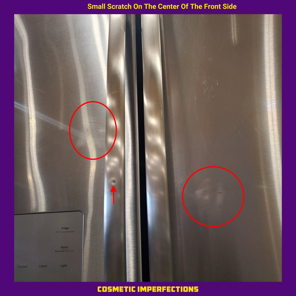 Pictures of GE 25.6 cu. ft. French Door Refrigerator in Fingerprint Resistant Stainless Steel, ENERGY STAR-GFE26JSMFS-Certified Refurbished - Neu Appliance Outlet - Discount Appliance Outlet in Austin, Tx