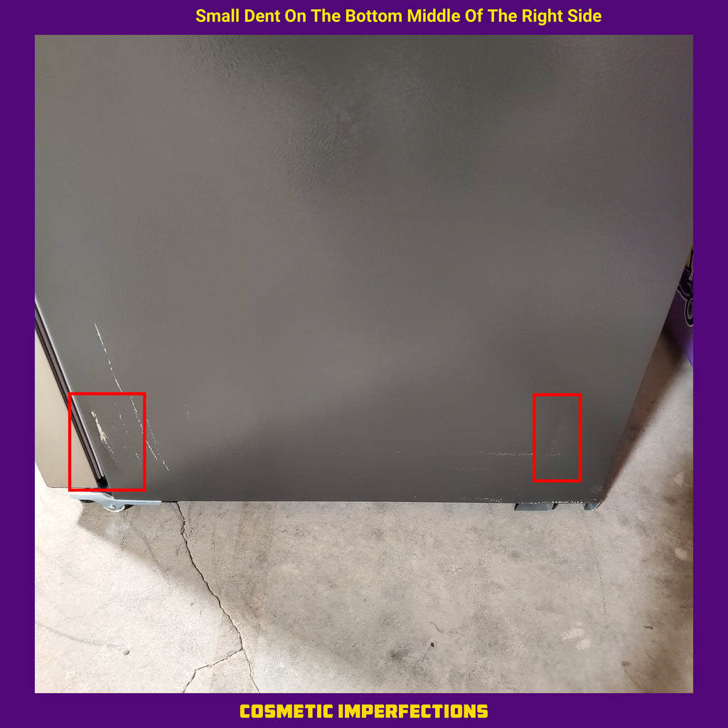 Pictures of Frigidaire 21 Cu. Ft. Counter-Depth Side-by-Side Refrigerator in Fingerprint-Resistant Stainless Steel - 3SD430 - FRSG2115AV - Scratch & Dent (Moderate) - Neu Appliance Outlet - Discount Appliance Outlet in Austin, Tx