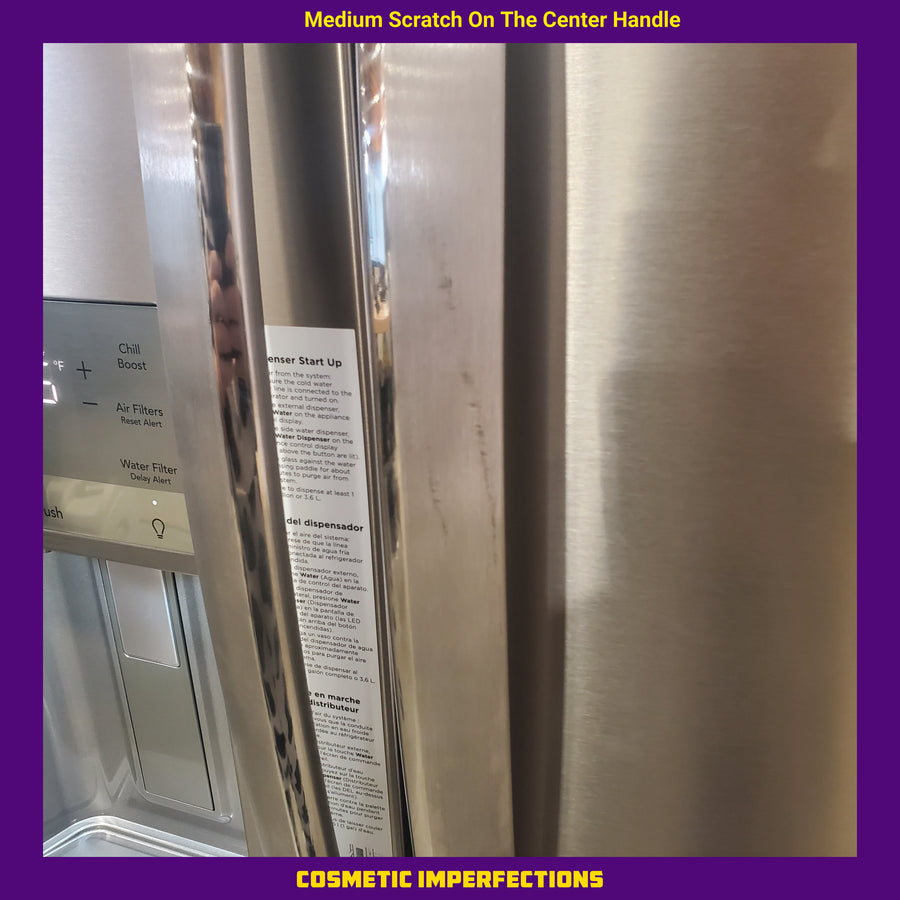 Frigidaire Gallery 22 Cu. Ft. 4-Door Counter-depth French Door Refrigerator with Ice Maker (Fingerprint Resistant Stainless Steel) ENERGY STAR GRMC2273CF - Scratch & Dent (Moderate)