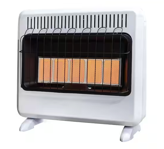 Mr. Heater 30,000 BTU Vent Free Radiant Natural Gas or Propane Dual Fuel Space Heater MHVFDF30RTT - Open Box