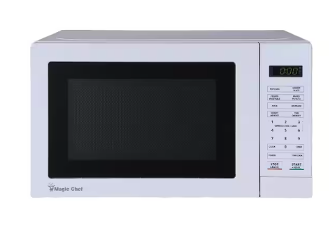 Magic Chef 17.3 in W, 0.7 cu. ft. Countertop Microwave, in White with 700-Watt Cooking Power HMM770W3 - Open Box