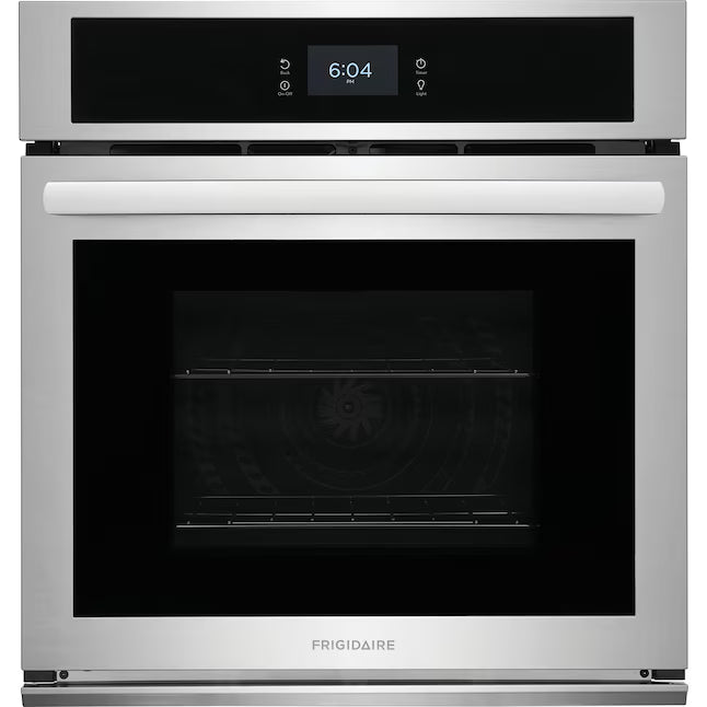 Frigidaire 27 inch Single Electric Wall Oven Single-fan and Self-cleaning in Stainless Steel FCWS2727AS - Open Box