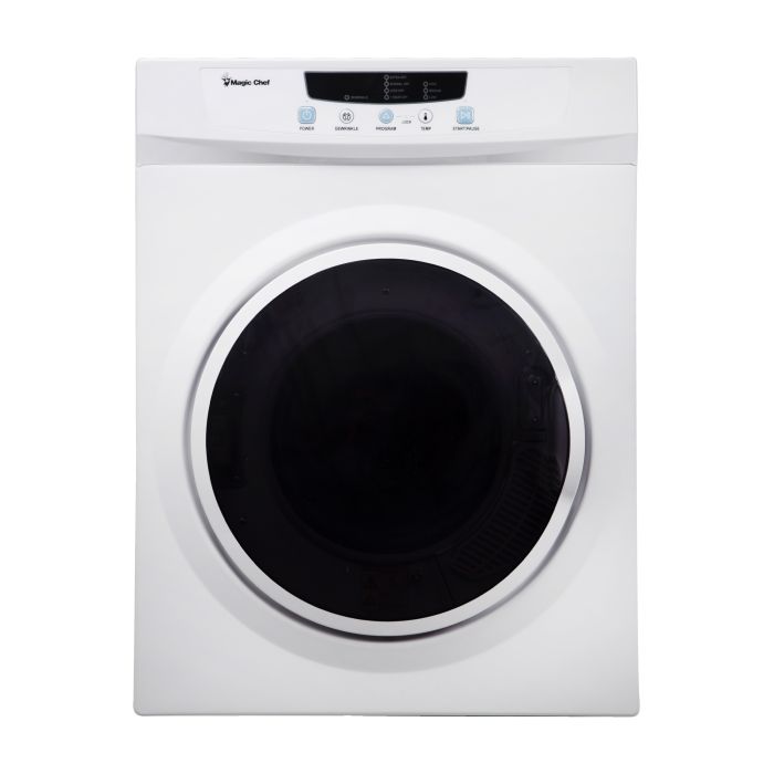 Magic Chef Compact 3.5 cu. ft. Electric Dryer in White MCSDRY35W - Scratch & Dent (Major)