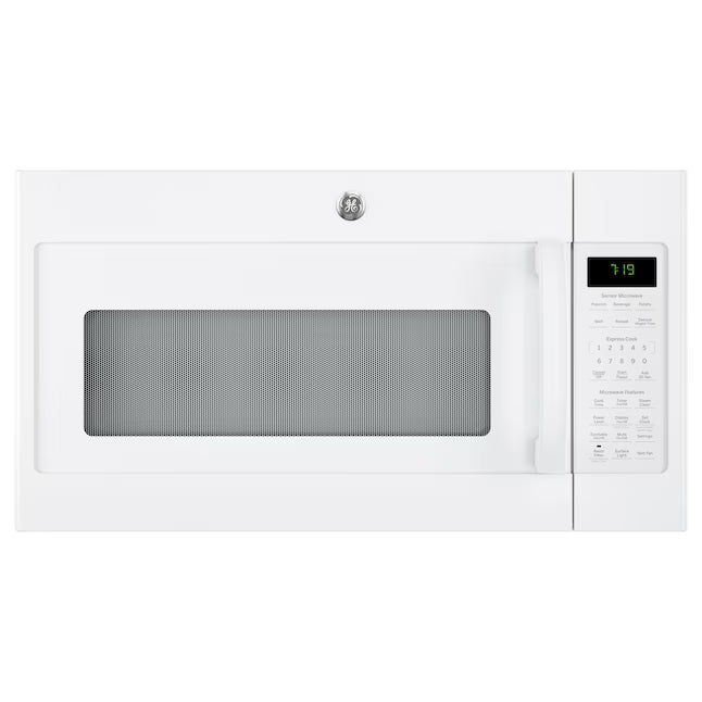 GE 1.9-cu ft Over-the-Range Microwave with Sensor Cooking in White JVM7195DKWW - Open Box