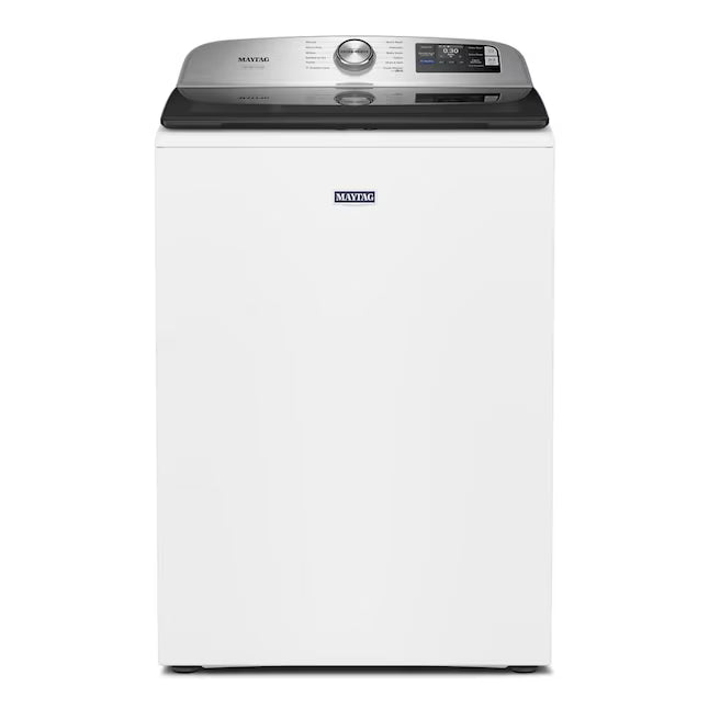 Maytag 5.3 cu. ft. Pet Pro Top Load Washer in White with Impeller, Extra Power and Sanitize Cycle with Oxi 22521689 - MTW7200RW - Scratch & Dent (Minor)