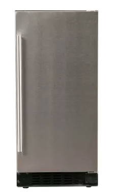 Azure 15 Inch Compact Refrigerator with 3 cu. ft. Capacity, Field Reversible Door, Auto Defrost, and Blue LED Lighting A115R-S - Scratch & Dent (Minor)