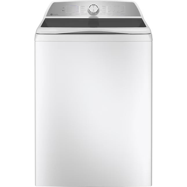 GE Profile™ ENERGY STAR® 5.0 cu. ft. Capacity Washer with Smarter Wash Technology PTW600BSRWS - New in Box and GE Profile™ ENERGY STAR® 7.4 cu. ft. Capacity Electric Dryer with Sanitize Cycle 16229 - PTD60EBSRWS - Scratch & Dent (Moderate)