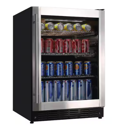 Vissani 23.4 in. 50 Bottle, 154 Can, Wine and Beverage Cooler with Stainless Steel Door HVBC58ST - Scratch & Dent (Minor)