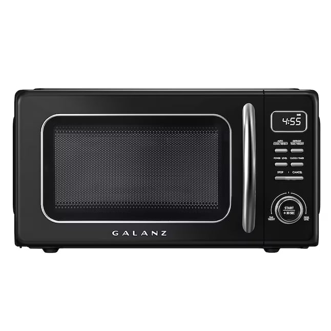 Galanz 1.1-cu ft Medium 1000-Watt Countertop Microwave in Black 17SD208 - GLCMKZ11BKR10 - Open Box