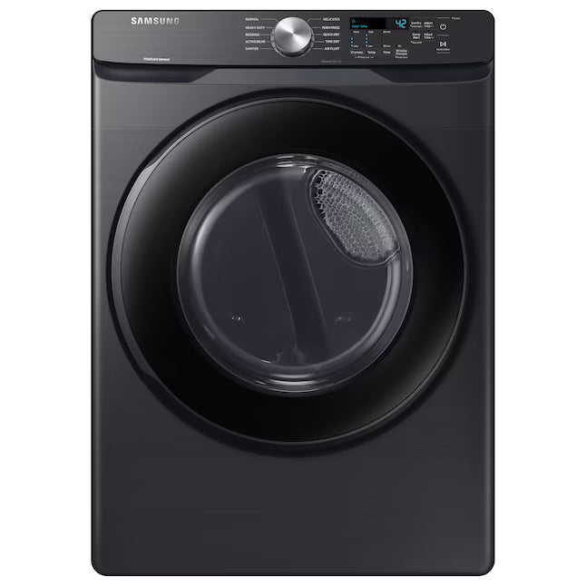 Samsung Frontload Brushed Black7.5 Cu. Ft. Electric Dryer with Sensor Dry 31131SD53 - DVE45T6000V - Scratch & Dent (Minor)