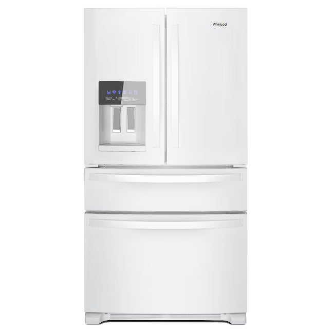 Whirlpool 25 cu. ft. French Door Refrigerator with Two-Tier Freezer Storage in White WRMF3636RW - Scratch & Dent (Minor)