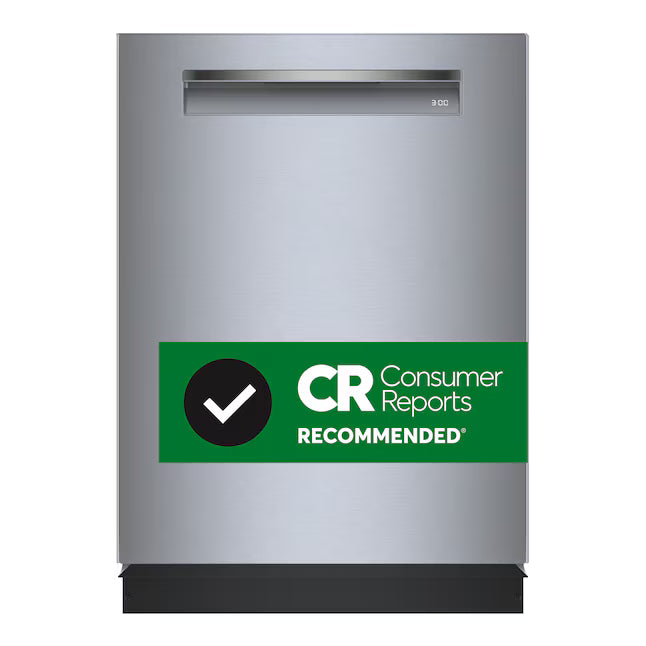 Bosch Benchmark Series 24-in Top Control Built-in Dishwasher With Third Rack, PowerControl and CrystalDry, 38-Decibel in Stainless Steel SHP9PCM5N - Scratch & Dent (Minor)