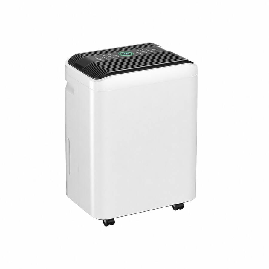 Airplus 44-Pint Dehumidifier with 4.8L Tank, Wi-Fi, 24H Timer, Drain Hose, Auto Defrost in White/Black AP25-2003EE