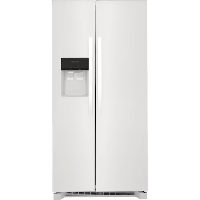 Frigidaire 22 Cu. Ft. 33" Standard-Depth Side-by-Side Refrigerator in White 22132SD138 - FRSS2323AW - Scratch & Dent (Minor)