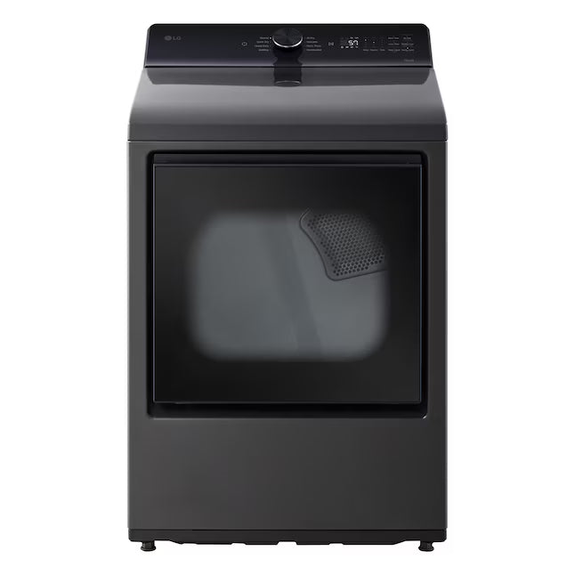 LG 7.3-cu ft Vented Electric Dryer in Platinum Black 22521666 - DLE8200L - Open Box