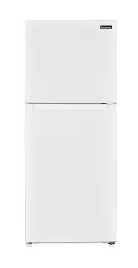 Magic Chef 10.1 cu. ft. Top Freezer Refrigerator in White 25139SD816 - HMDR1000WE - Scratch & Dent (Major)