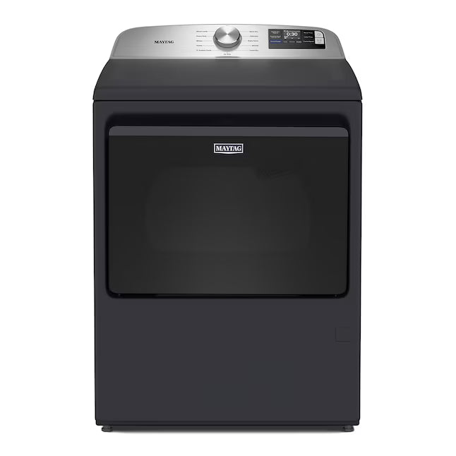 Maytag 7.4 cu. ft. vented Top Load Gas Dryer in Midnight Steel with Extra Power MGD6205RF - Scratch & Dent (Minor)