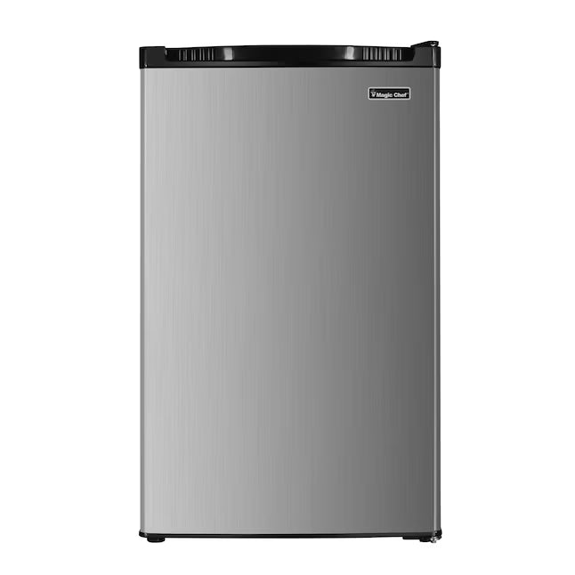 Magic Chef 4.4 cu. ft. Compact Mini Refrigerator in Stainless Look MCR44SE - New in Box