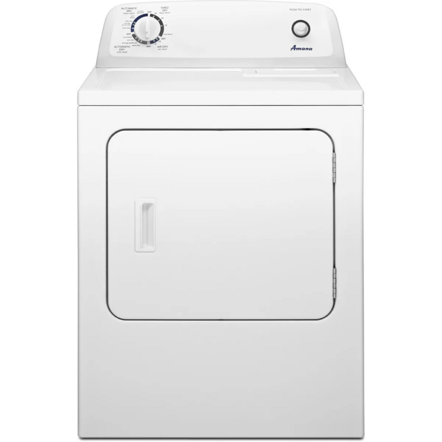 Roper 3.6 cu ft Agitator Top-Load Washer in White RTW4641BQ - Certified Refurbished and Amana 6.5 cu. ft. Electric Dryer with Automatic Cycles NED4600YQ - Certified Refurbished