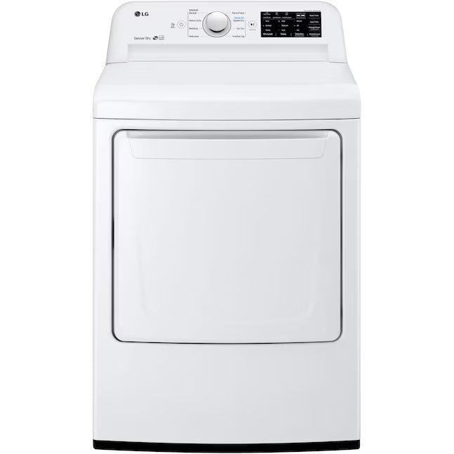 LG Electric White 7.3 Cu. Ft. Dryer with Sensor Dry DLE7100W - Certified Refurbished