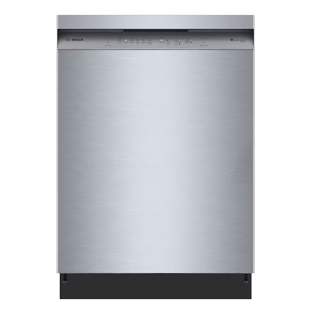 Bosch 300 Series 24-in Front Control Built-in Dishwasher with Third Rack, PrecisionWash and PureDry, 50-Decibel in Stainless Steel SHE3ADF5N - Scratch & Dent (Minor)