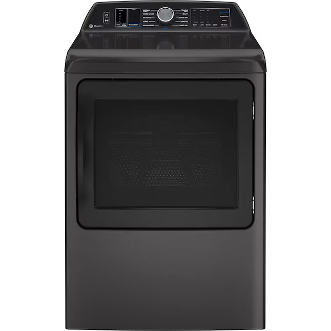 GE Profile™ ENERGY STAR® 7.4 cu. ft. Capacity Smart Aluminized Alloy Drum Electric Dryer with Sanitize Cycle and Sensor Dry 6SD64 - PTD70EBPTDG - Scratch & Dent (Minor)