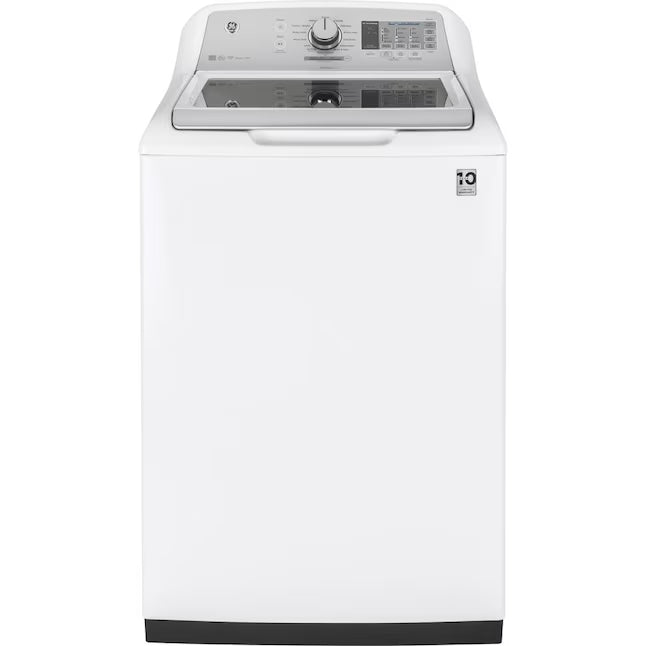 GE® 5.0 cu. ft. Capacity Smart Washer with Stainless Steel Basket in White GTW750CSLWS - Certified Refurbished