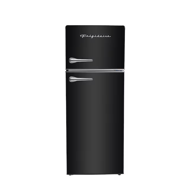 Frigidaire 7.2-cu ft Counter-Depth 21.3-in Wide Top-Freezer Refrigerator in Black EFR789-BLACK - Open Box