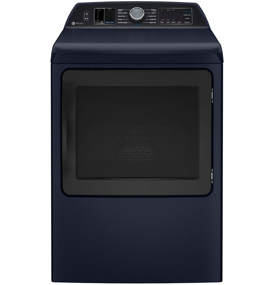 GE Profile™ ENERGY STAR® 7.3 cu. ft. Capacity Smart Electric Dryer with Steam and Washer Link GE9937 - PTD80EBPTRS - New in Box