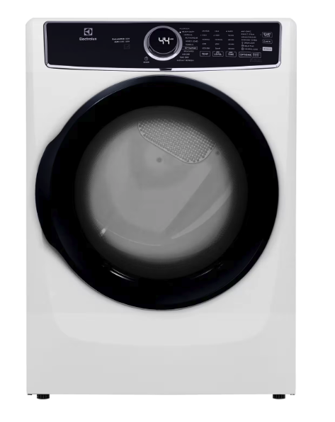 Electrolux 4.5 Cu.Ft. Stackable Front Load Washer with Steam and SmartBoost Wash System ELFW7637AW - Open Box and Electrolux 8.0 Cu. Ft. Front Load Perfect Steam™ Gas Dryer with LuxCare® Dry and Instant Refresh ELFG7626BW - Scratch & Dent (Minor)
