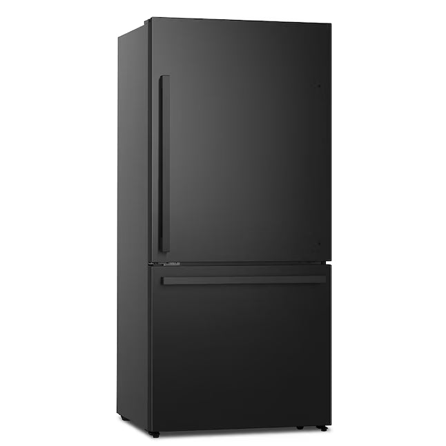 Hisense Black Metallic Steel 17.2 cu. ft. Refrigerator with Bottom Mount Freezer 22321470 - HRB171N6ABE - Scratch & Dent (Moderate)