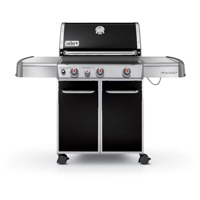 Weber Genesis E-330 Black 3-Burner Liquid Propane Gas Grill with 1 Side Burner E-330 - Scratch & Dent (Minor)